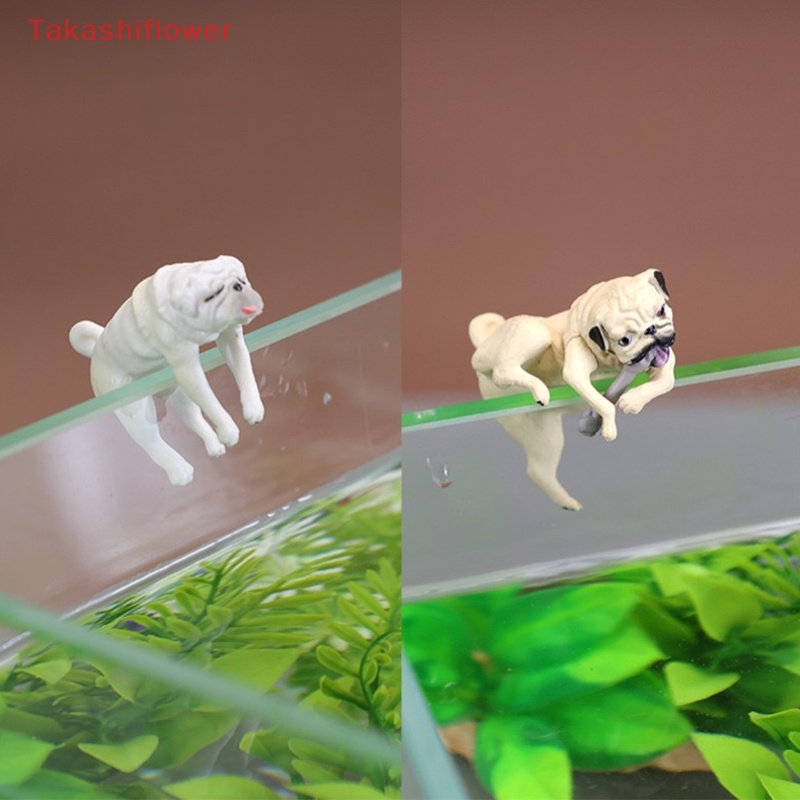 Phụ Kiện Treo Trang Trí Bể Cá Hình Chó Pug Dễ Thương