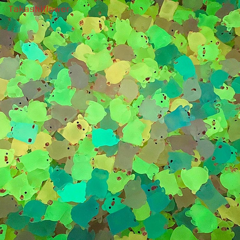 Set 6 Mô Hình Chú Heo Bằng Nhựa Dạ Quang Dễ Thương Trang Trí Sân Vườn / Nhà Cửa