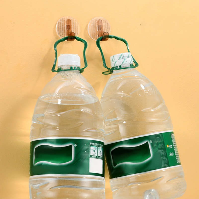 Set 8 Móc Treo Đồ Dán Tường Bằng Acrylic Siêu Chắc Không Cần Đục Lỗ Đa Ứng Dụng Giá Đỡ