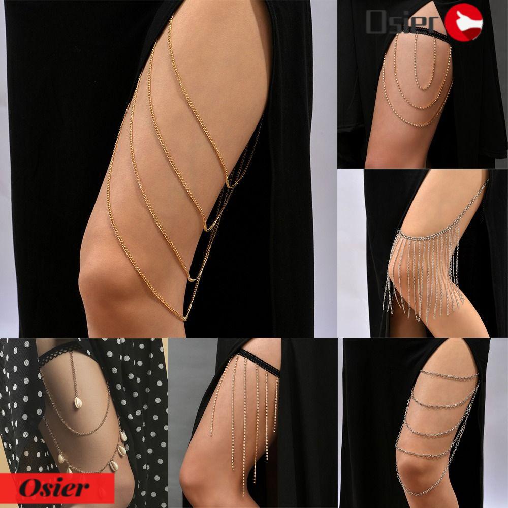 Chuỗi Dây Đeo Chân Nhiều Lớp OSIER1|Bộ Bikini Màu Sắc Thời Trang Cho Nữ