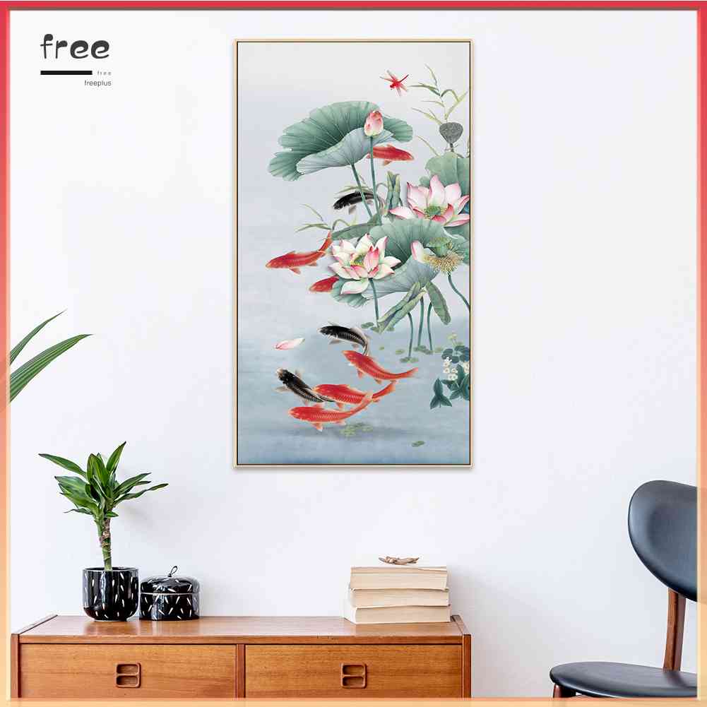 Bộ Tranh Thêu Chữ Thập 11CT Hình Lá Sen