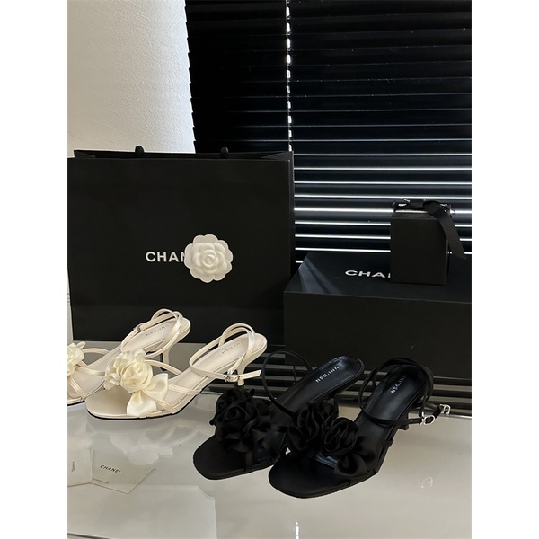 Giày Sandal Đế Bệt Quai Hoa Thời Trang Mùa Xuân Pháp 2023