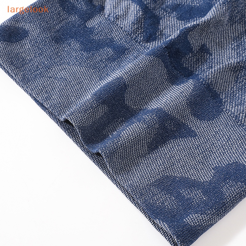 [Biglook] Quần Short Legging Ngắn Tập Yoga / Thể Thao Lưng Cao Không Đường May Họa Tiết Rằn Ri Cho Nữ Mới