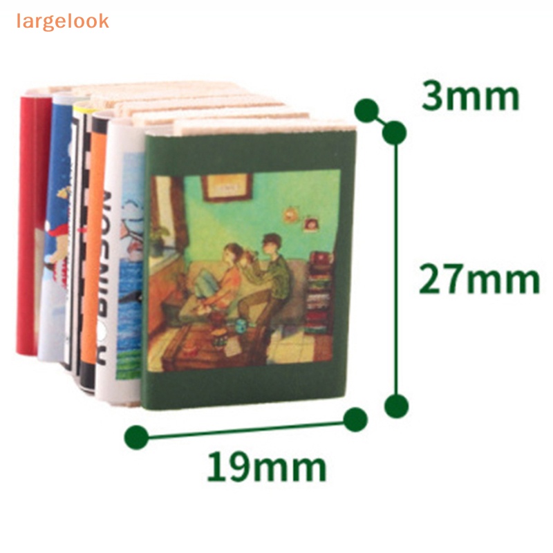 Bộ 6 Cuốn Sách Truyện Tranh Mini Tỉ Lệ 1: 12 Trang Trí Nhà Búp Bê