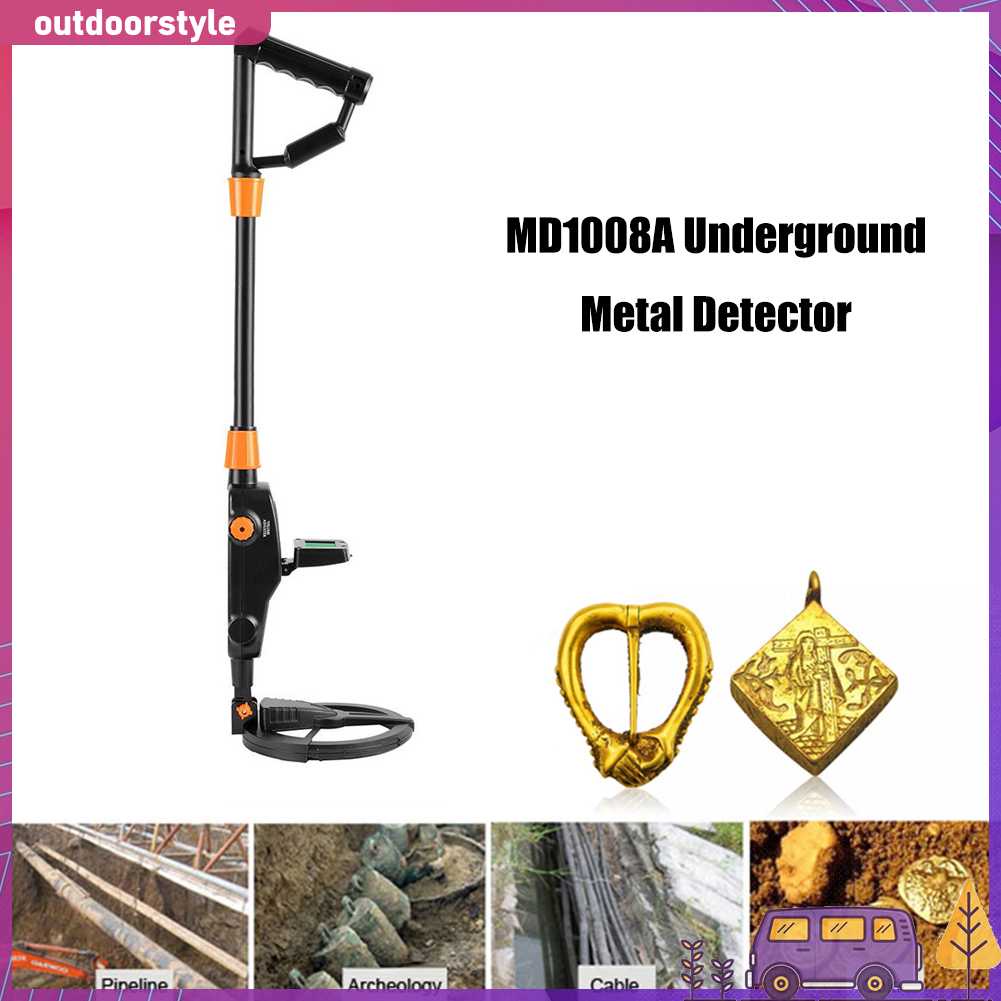 MD1008A Máy Dò Kim Loại Màn Hình LCD Hiển Thị Kỹ Thuật Số Thợ Săn Phát Hiện Pinpointer Vàng Trang Sức Bạc Máy Đào Tìm Kiếm Kho Báu Dưới Lòng Đất Người Tìm Người Đi Tìm
