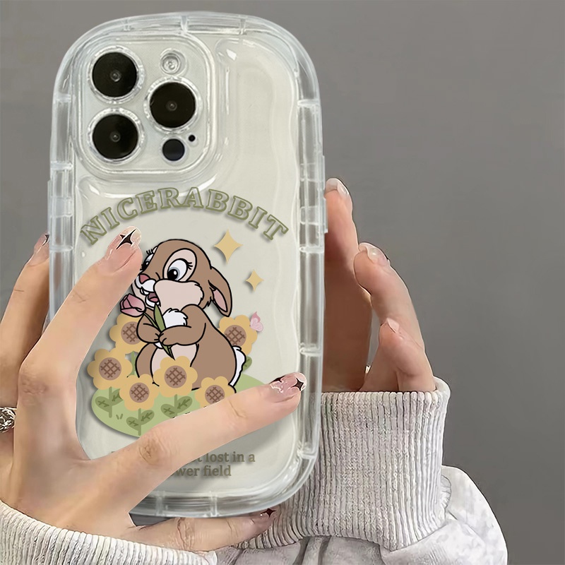 Ốp Điện Thoại Silicon TPU Mềm Trong Suốt Chống Sốc In Hình Thỏ Dễ Thương Cho IPhone 13 11 14 12 Pro XS Max X XR 7 + 8 Plus