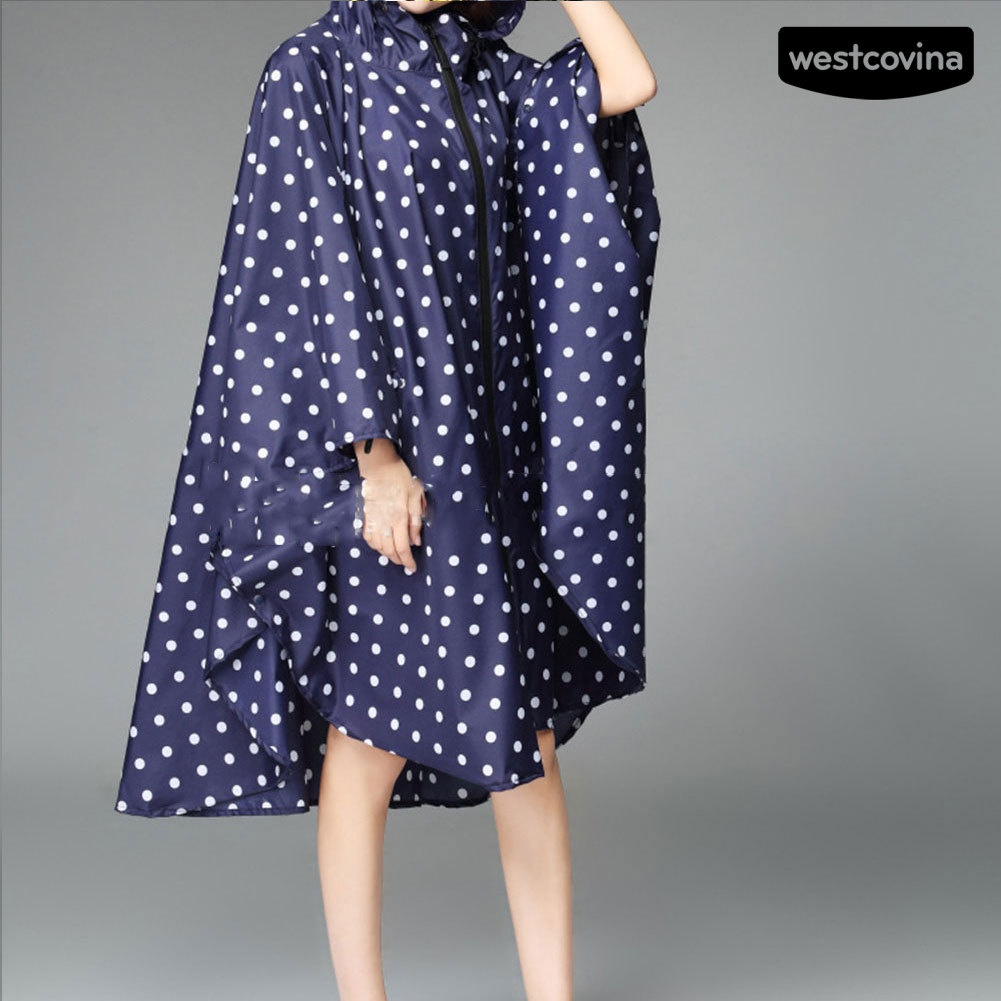 [COD]☁Áo Mưa Dáng Dài Có Mũ Trùm Chống Thấm Nước Tiện Dụng Cho Nữ