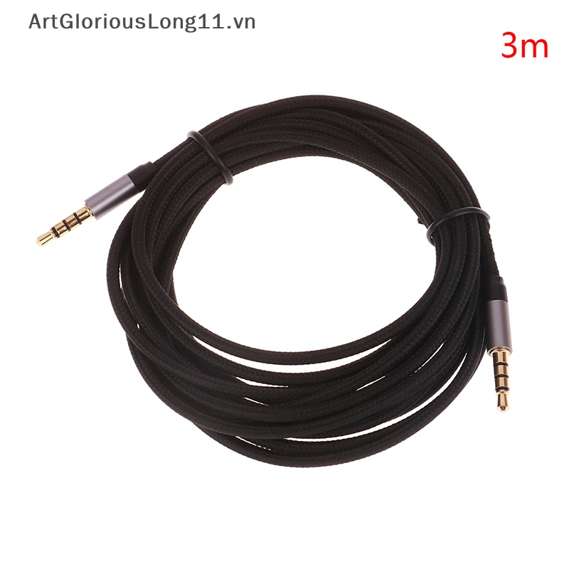 Dây Cáp Âm Thanh Nối Dài Tai Nghe 3.5mm Male Sang Male AUX Cho Điện Thoại / Máy Tính / Xe Hơi