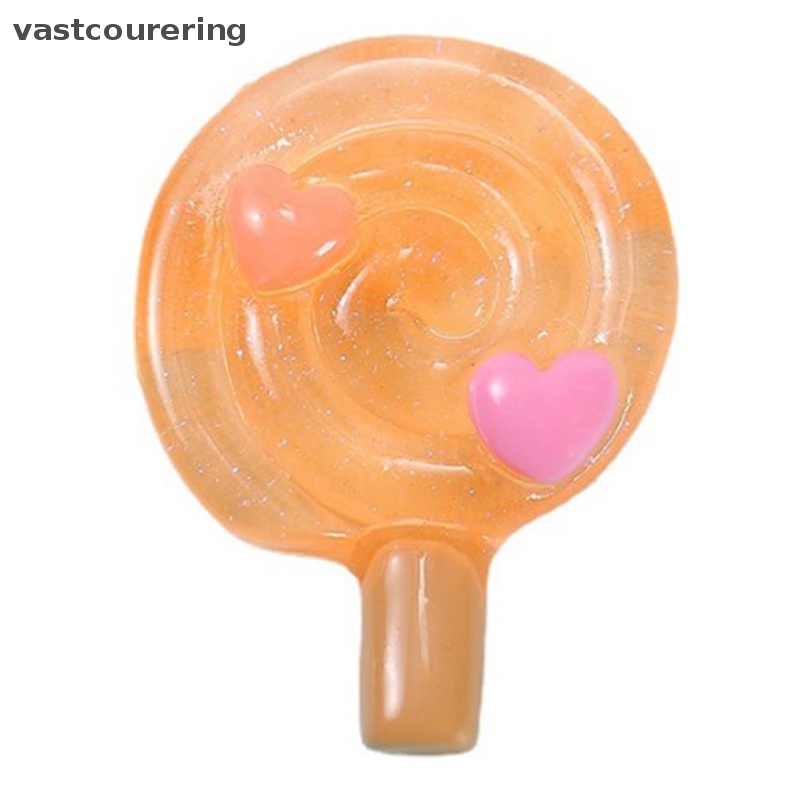 Bộ 5 Kẹo Mút Trong Suốt Bằng Nhựa Resin Dùng Trang Trí Sổ Tay DIY