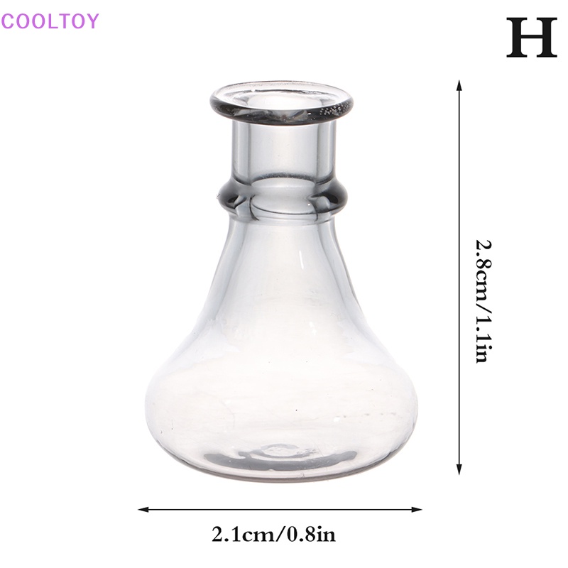 1 Bình Hoa Thủy Tinh Màu Xám Thu Nhỏ 1: 12 Trang Trí Nhà Búp Bê / Tiểu Cảnh