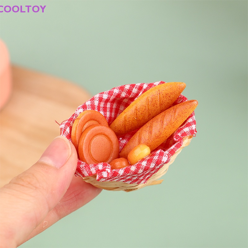 1 Rổ Bánh Mì Đồ Chơi Mini Tỷ Lệ 1: 12 Dùng Để Trang Trí Nhà Búp Bê