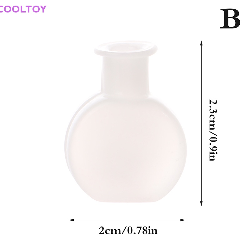 1 Bình Hoa Thủy Tinh Màu Trắng Tỷ Lệ 1: 12 Dùng Trang Trí Nhà Búp Bê