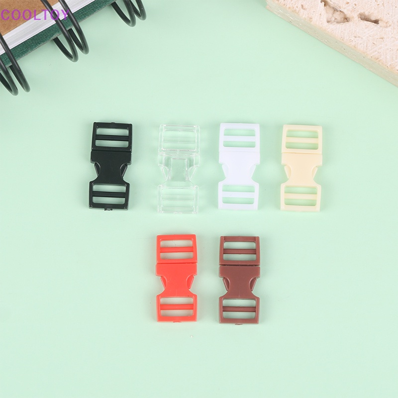 Set 10 Khóa Nhựa 6mm Làm Vòng Tay / Dây Đeo Búp Bê DIY