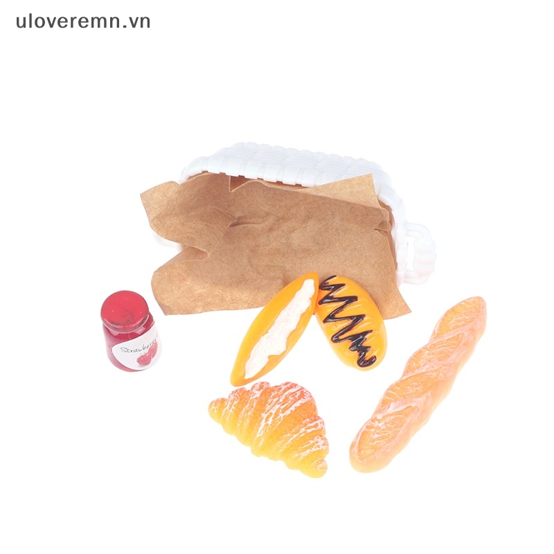 Giỏ Bánh Mì Tỉ Lệ 1 / 12 Xinh Xắn Cho Nhà Búp Bê