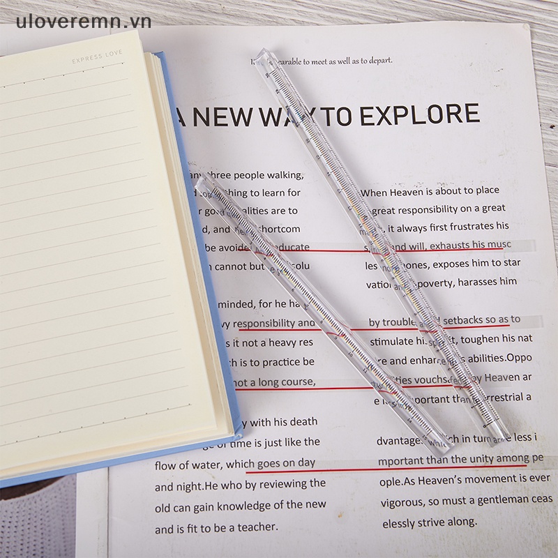 Thước Thẳng Hình Tam Giác Trong Suốt Họa Tiết Hoạt Hình Dễ Thương Dành Cho Học Sinh / Văn Phòng