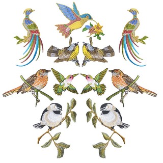 Sticker Ủi Thêu Hình Chim