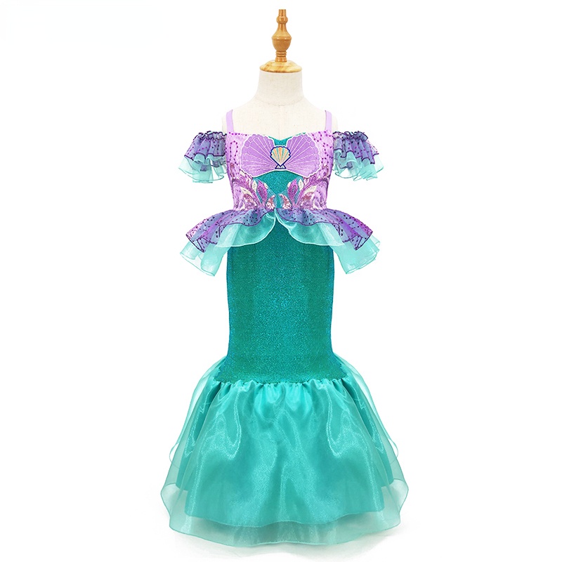 Đầm Hóa Trang Nàng Tiên Cá Ariel Cho Bé Gái