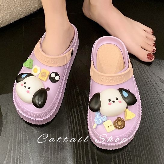 Cattail dép dép nữ dép bánh mì nữ dép bánh mì nữ Chống Trượt 051907