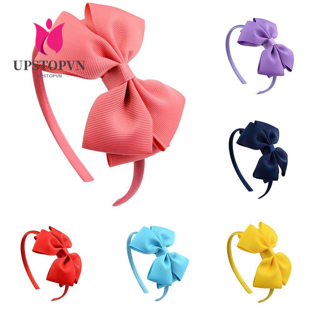 Băng Đô Cài Tóc Vải Satin Cỡ 4 '' Cho Bé Gái