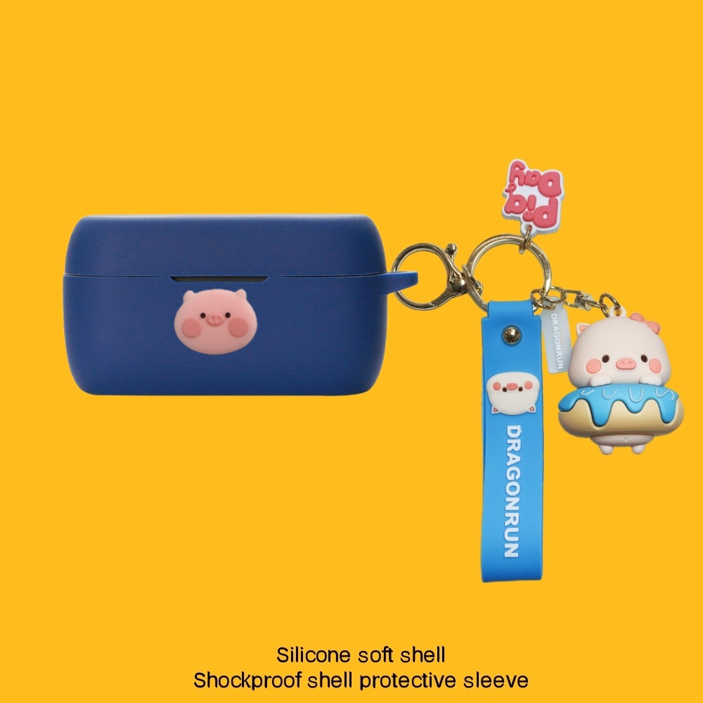 For JBL Tune 115 120 125 215 TWS Earphone Silicone Case Earbuds Cute Bear Soft Protective Headphone Cover Headset Skin with Pendant