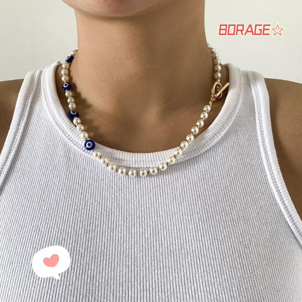 Borag Vòng Cổ Dây Xích Có Khóa OT Đơn Giản Thời Trang Mới Cho Nữ