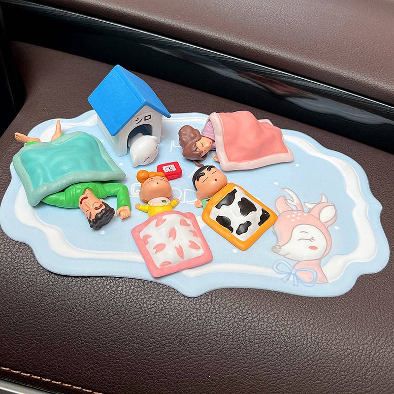 Cartoon Cute Crayon Small New Nohara Hand-Made Car Decoration Car Center Console Interior Decoration Doll RSNk