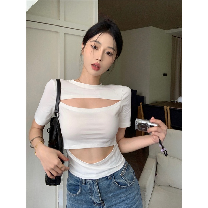 Áo Thun Tay Ngắn Cổ Tròn Thiết Kế Mới Thời Trang Mùa Hè Dành Cho Nữ