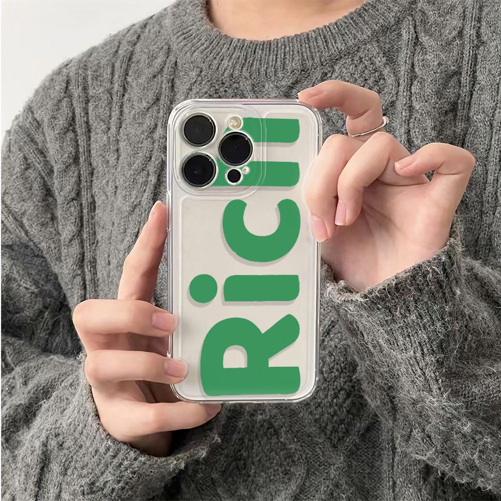 ✅Ốp Điện Thoại Mềm Chống Sốc In Chữ Tiếng Anh 6In FLCB Đơn Giản Cho Iphone 14pro 1213 11plus 78max