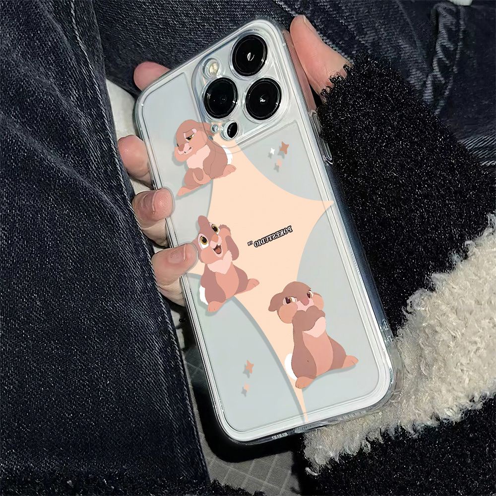 ✅Ốp Điện Thoại 6In Hình Thỏ / Nai Đơn Giản Chống Sốc Cho Iphone 12 max CW0M 11 78plus 14pro13