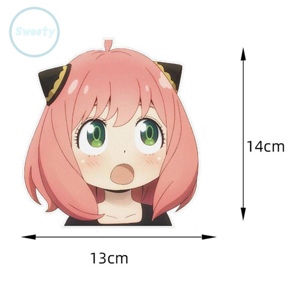 Anya Forger Sticker Hoạt Hình Dán Xe Hơi Hoặc Xe Máy Cuối Cùng Bằng vinyl