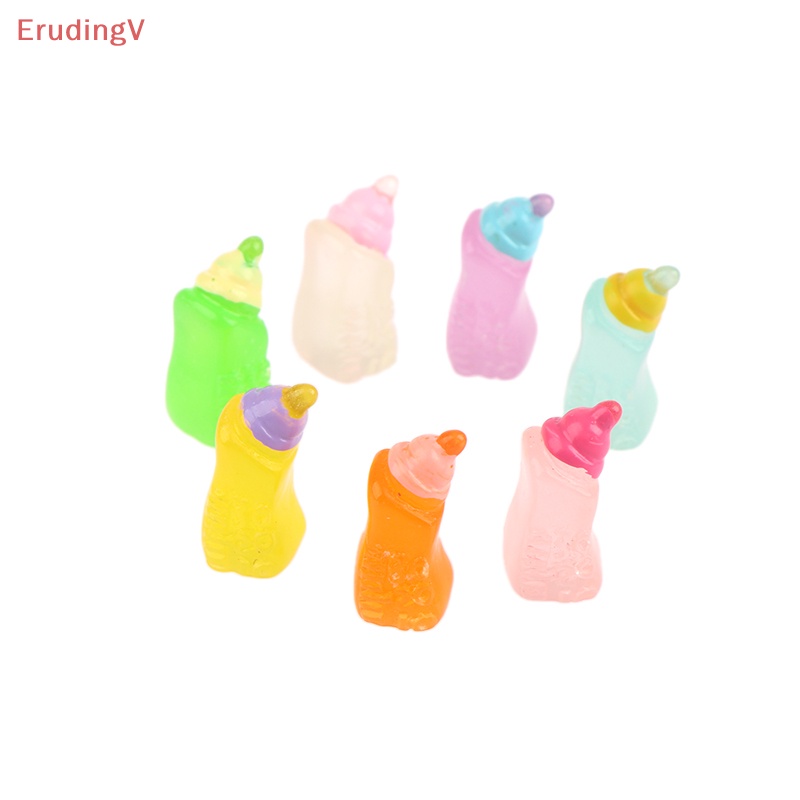 Bộ 5 Bình Sữa Mini Phát Sáng Dùng Trang Trí Xe Hơi DIY