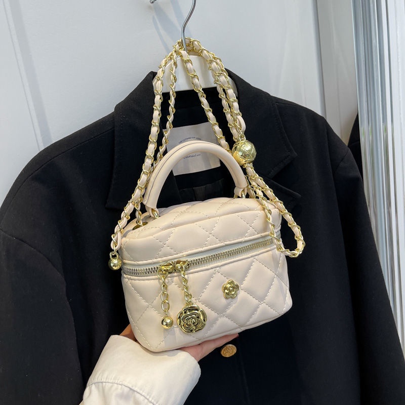 Túi Đeo Chéo Dây Rút Hình Que Kem Đính Kim Cương Thời Trang Cho Nữ