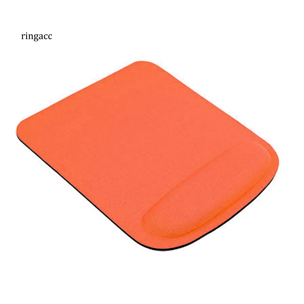 Tấm Lót Chuột RGA Màu Trơn Chống Trượt Thoải Mái Có Đệm Cổ Tay Cho PC Laptop