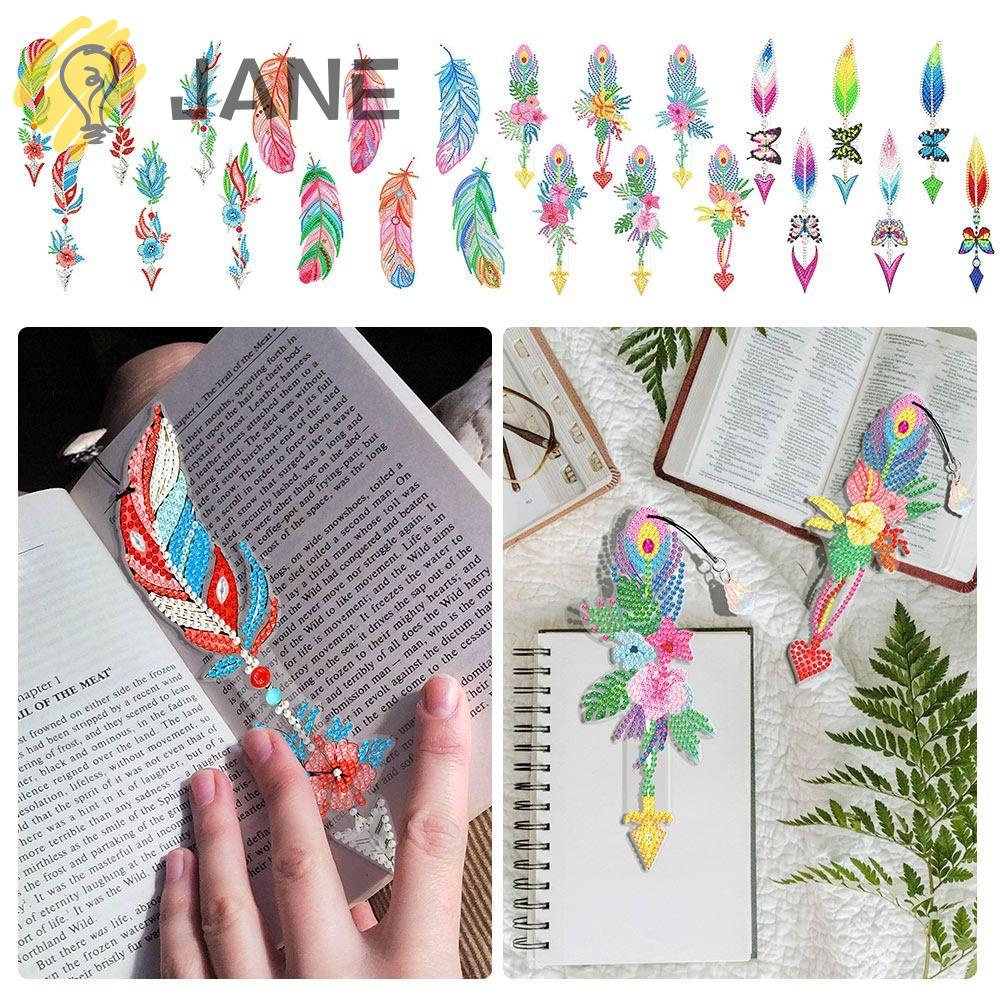 Bộ 6 Thẻ Đánh Dấu Trang Sách Hình Lông Vũ