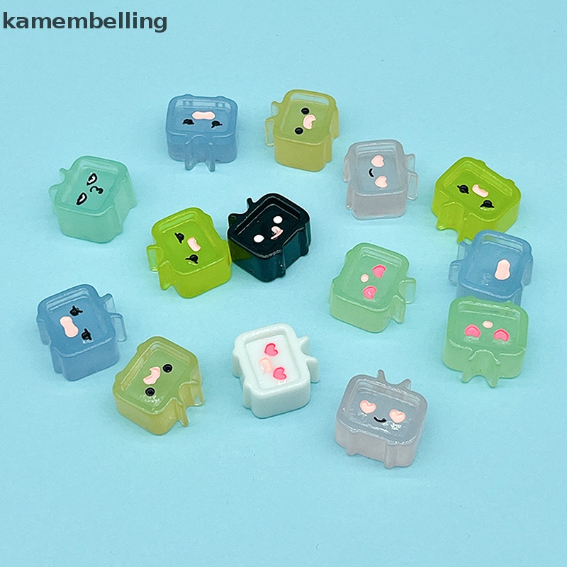 Set 5 Tượng Tv Hoạt Hình Mini Bằng Nhựa Phát Sáng Dễ Thương Trang Trí Nhà Cửa Sân Vườn