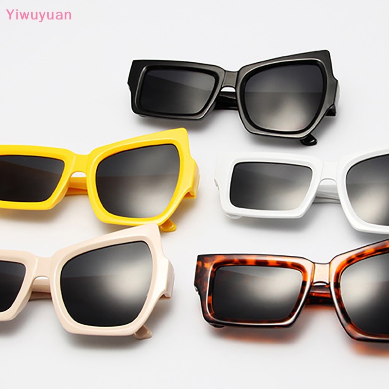 Kính Mát Vuông Chống Nắng Thiết Kế Không Đồng Đều Thời Trang < Yiwuyuan > Cho Nam
