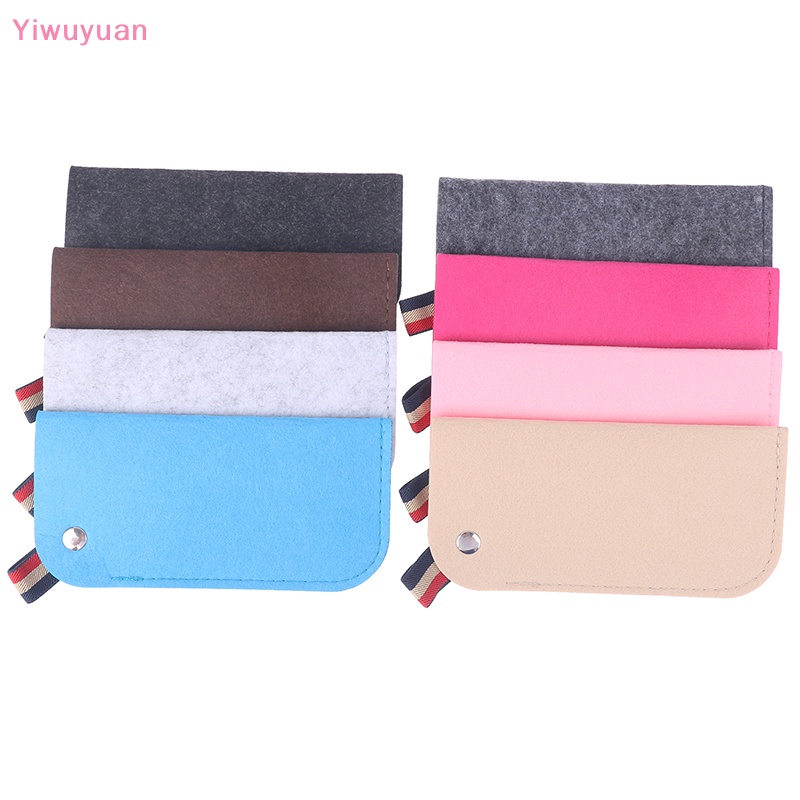 < Yiwuyuan > Túi Đựng Mắt Kính Bằng Vải Nỉ Dày Dặn Mềm Mại Nhiều Màu Sắc Mới