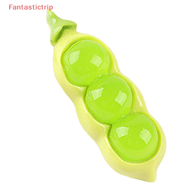 [Fantastictrip] Bộ 2 Miếng Dán Resin Dạ Quang Nhiều Màu Sắc Hình Hạt Đậu Trung Bình DIY Trang Trí Điện Thoại
