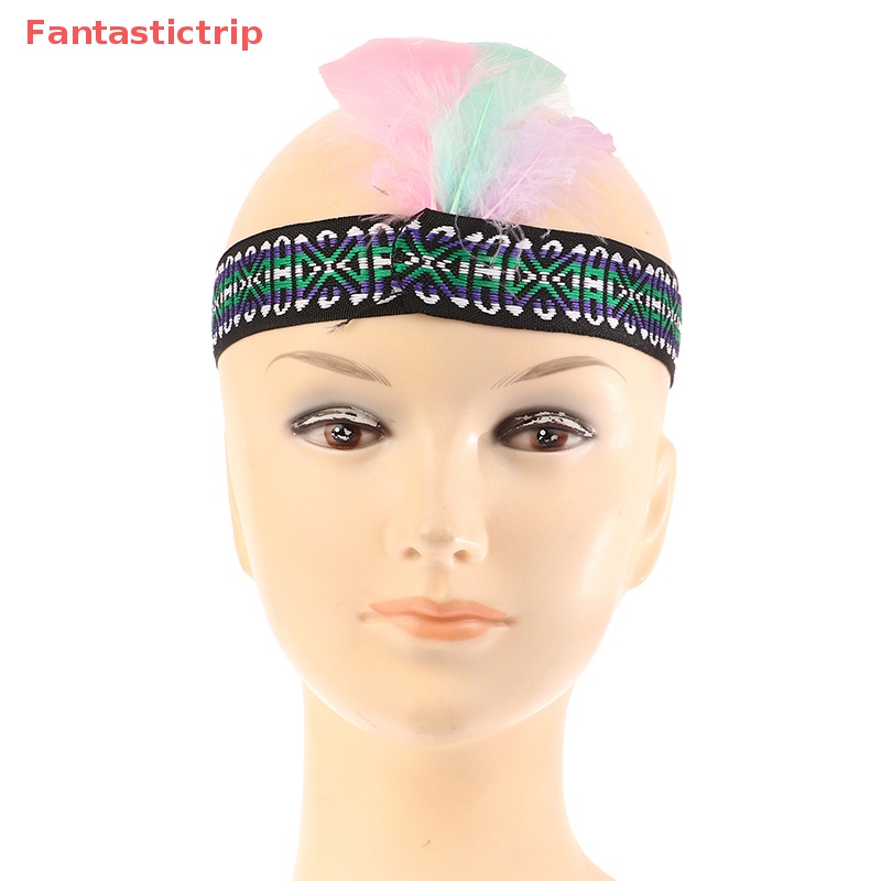 [Fantastictrip] Cài Tóc Lông Vũ Nhiều Màu Sắc Thời Trang Sáng Tạo Làm Bằng Thủ Công Thời Trang Trình Diễn