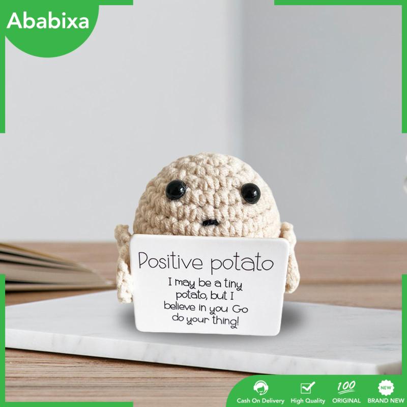 Búp Bê Đan Len Hình Khoai Tây Chiên [Ababixa] Dễ Thương Vui Nhộn Làm Quà Tặng Cho Xe Hơi / Văn Phòng / Bàn Làm Việc
