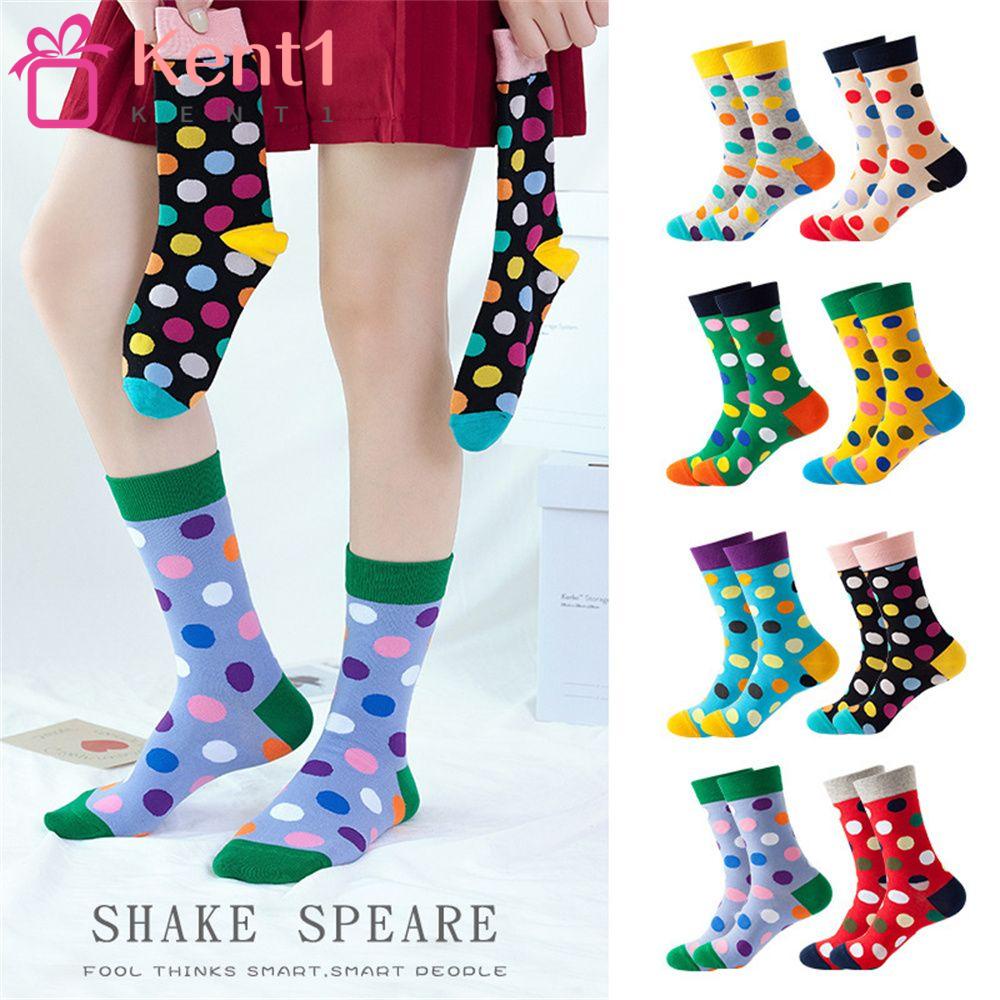 1 Đôi Tất Cotton Họa Tiết Giáng Sinh Vui Nhộn