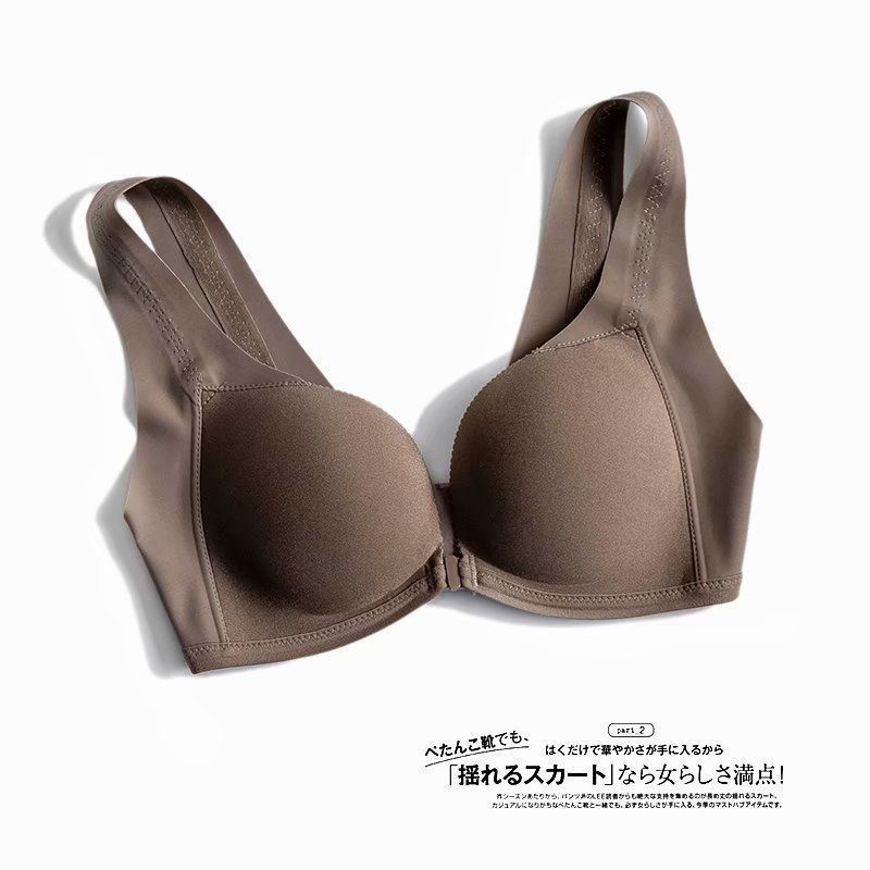 Áo Lót Nâng Ngực Không Gọng Thép Bóng Cài Khóa Trước Sau Lưng Loại B Có Thể Điều Chỉnh