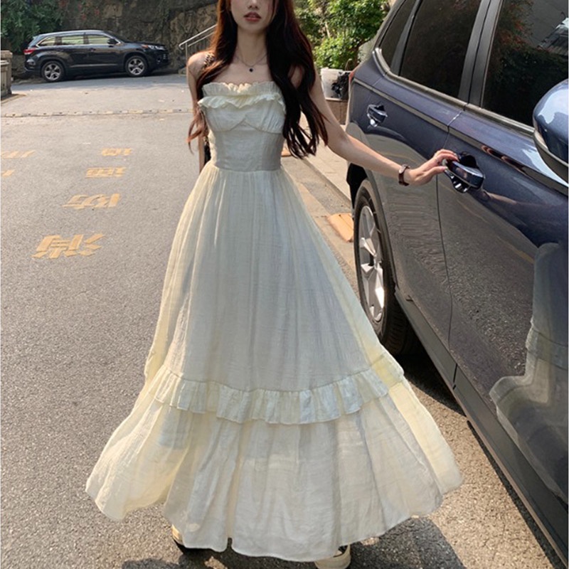 Đầm Hai Dây Thiết Kế Mỏng Kiểu Dáng Mới Thời Trang Mùa Hè Dành Cho Nữ