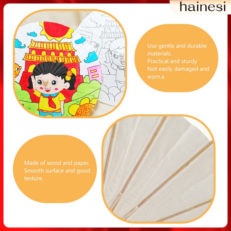 Dù Giấy Vẽ Tranh Sơn Dầu parasol Màu Trắng Phong Cách Châu Á Cổ Điển diy Cho Bé