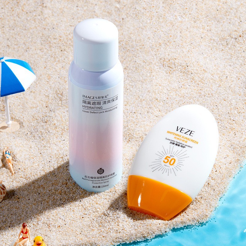 Kem Chống Nắng Fanzhen SPF50 + Dạng Xịt Bảo Vệ Da Không Nhờn
