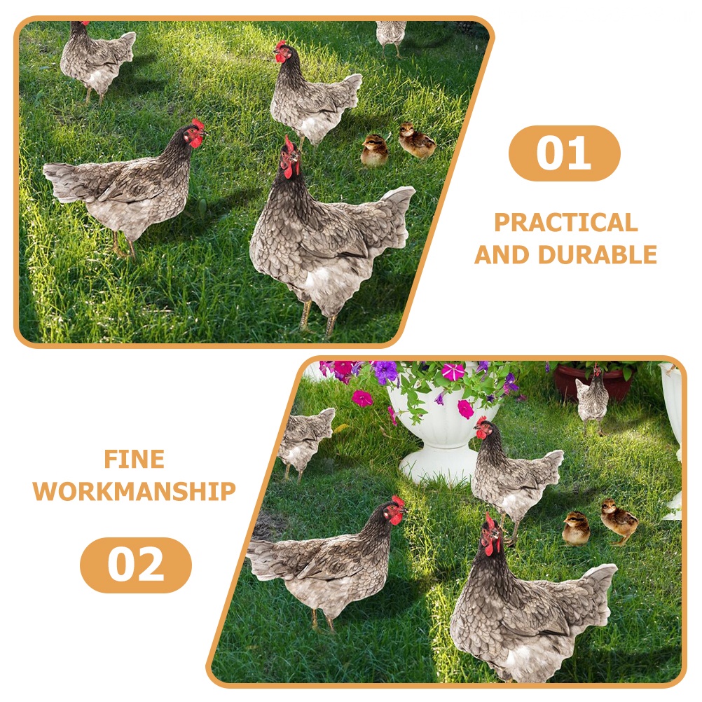 Set 3 Thẻ Điêu Khắc Hình Động Vật Trang Trí Lễ Phục Sinh