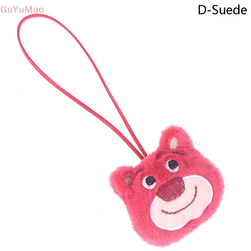 Móc Chìa Khóa / Túi Xách Hình Gấu / Dâu Tây Nhồi Bông Dễ Thương Chống Thất Lạc