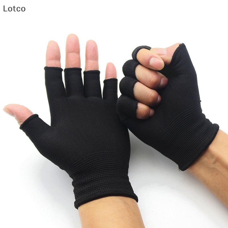 Lotco nửa ngón tay ngón tay găng tay cho phụ nữ và nam giới len đan cổ tay bông Găng Tay Vn