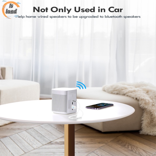 Bộ Chuyển Đổi Âm Thanh Aux Bluetooth 5.0 3.5mm Đa Năng Cho Xe Hơi