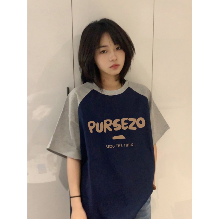 Áo Thun Cotton Cổ Tròn Ngắn Tay Dáng Rộng In Hình Thời Trang Mùa Hè Cá Tính Dành Cho Nữ